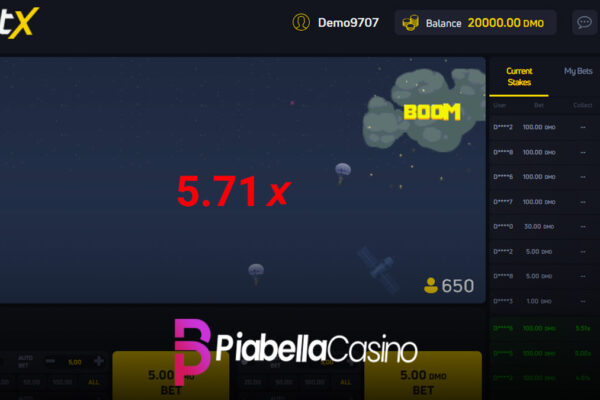 Piabella JetX oyunu
