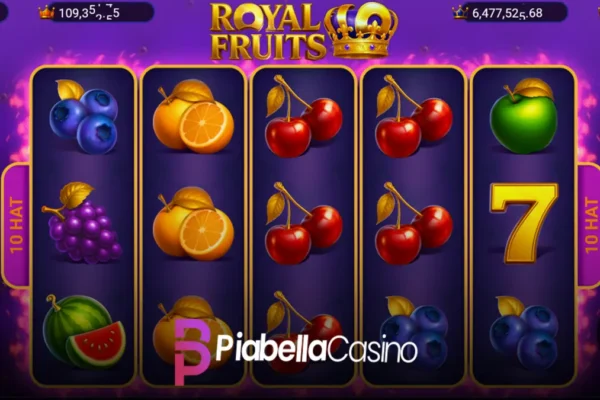 Piabellacasino Royal Fruits oyunu